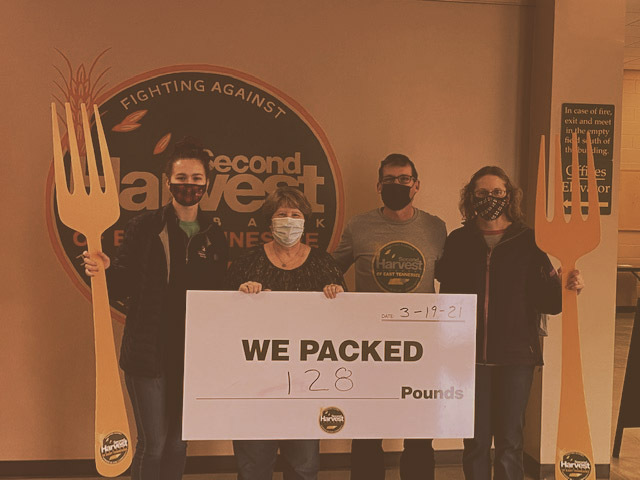 NS4Ed workers at Second Harvest Food Bank service day