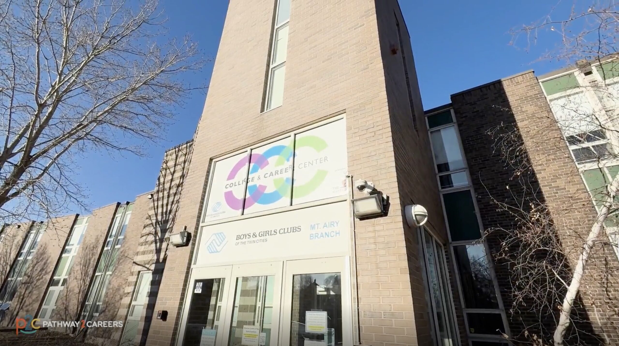 The Boys & Girls Club of the Twin Cities building entrance