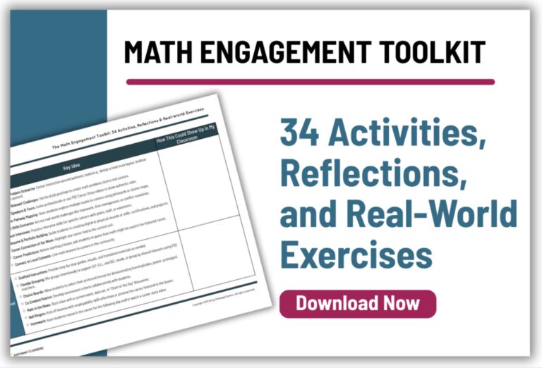 Math Engagement Toolkit: 34 Activities, Reflections, and Real-World Exercises: Download Now
